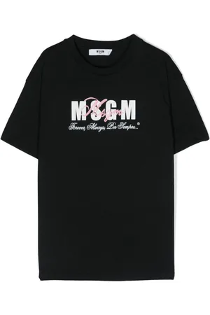 Msgm Logo-print cotton T-shirt