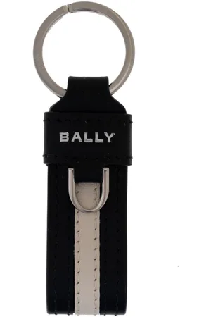 Bally Logo-print leather keyring