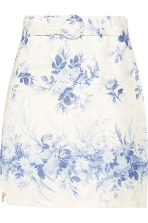 Twin-Set Floral-print mini skirt