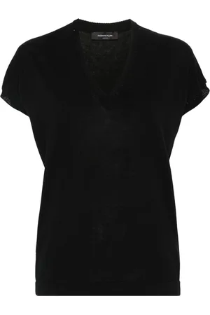 Fabiana Filippi Sequin-detailing knitted top