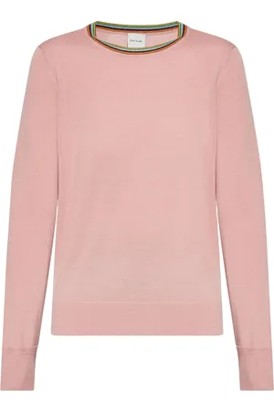Paul Smith Striped-neck merino sweater
