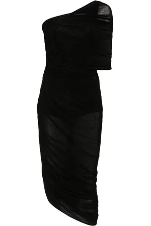 MAGDA BUTRYM One-shoulder draped midi dress