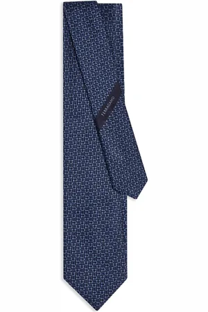 Salvatore Ferragamo Gancini jacquard tie