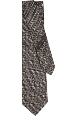 Salvatore Ferragamo Diagonal Gancini jacquard tie
