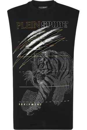 Philipp Plein Tiger-motif tank top