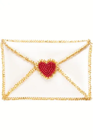 VANINA Love leather clutch bag