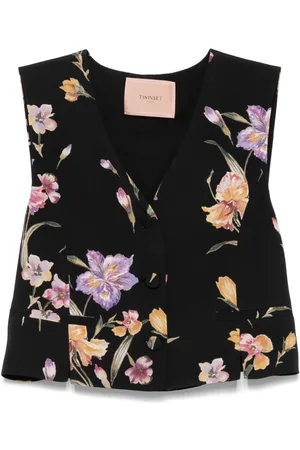 Twin-Set Floral-print waistcoat