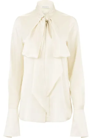 Nina Ricci Satin lavaliere shirt