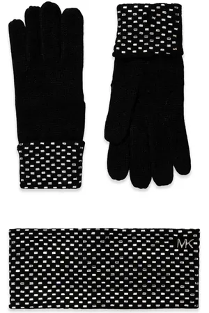 Michael Kors Studded headband and gloves set