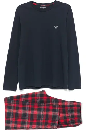 Emporio Armani Pattern-jacquard pajamas