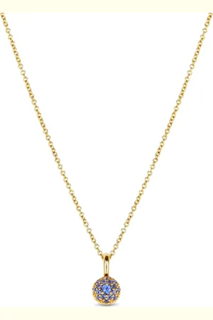 Dinny Hall 9K yellow Bon Bon sapphire necklace