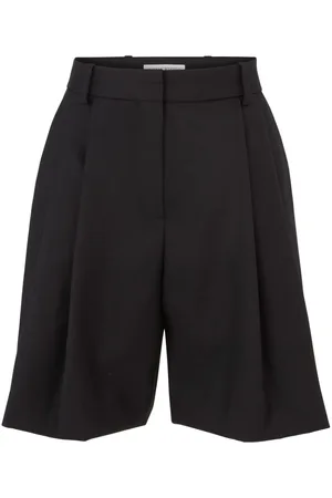 Nina Ricci Pleat-detail wide-leg wool shorts