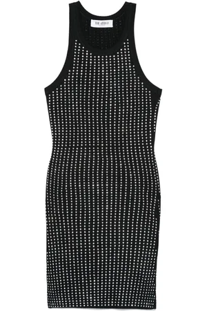 The Attico Rhinestonded mini dress