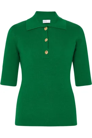 ROSETTA GETTY Ribbed polo top
