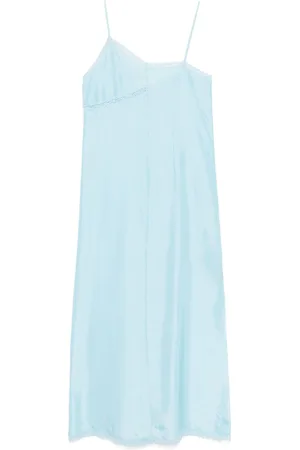 Maison Margiela Asymmetric silk maxi dress