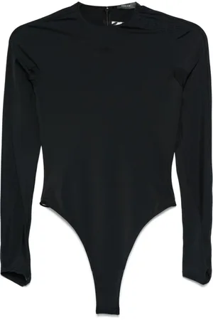 MUGLER Logo-embossed bodysuit