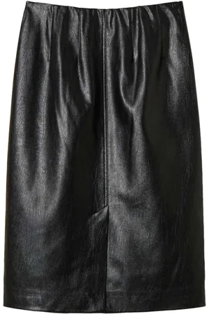 Twin-Set Faux-leather skirt
