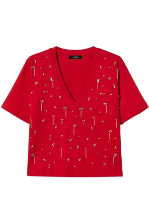 Twin-Set Embroidered cropped T-shirt