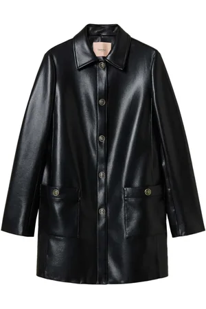 Twin-Set Logo-buttons trench coat