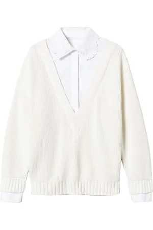 Twin-Set Shirt-detail sweater