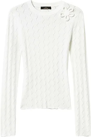 Twin-Set Floral-appliqu?? jumper