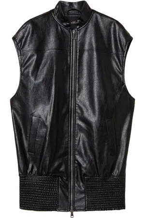 Twin-Set Faux-leather gillet