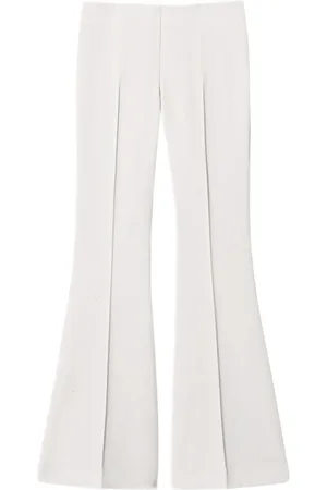 Twin-Set Pressed-crease flared trousers