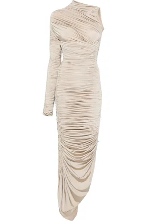 MUGLER Asymmetrical maxi dress