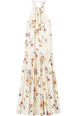 Twin-Set Floral-print crepe dress