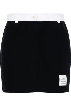 Thom Browne Logo-patch mini skirt
