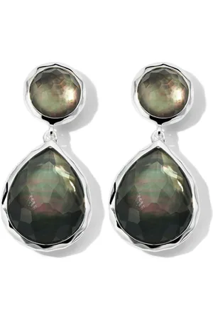 Ippolita Sterling Rock Candy?? Snowman black shell drop earrings
