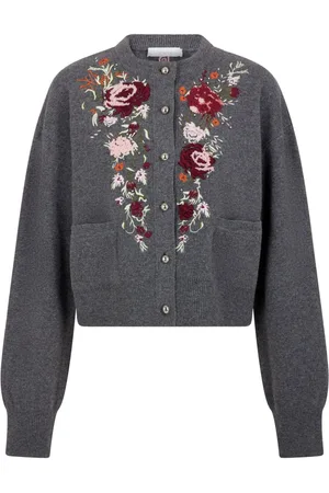 Paco rabanne Floral-embroidered cardigan