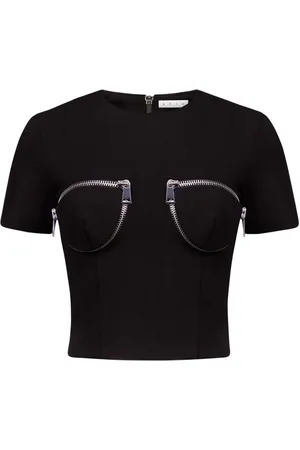 AREA Zip-detail T-shirt