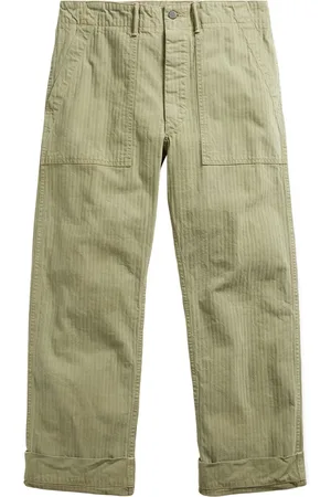 Ralph Lauren Striped straight-leg cotton trousers