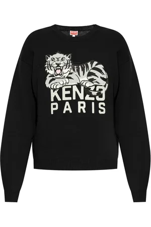 Kenzo Logo-embroidered cotton sweatshirt