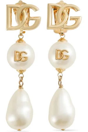 Dolce & Gabbana Logo drop earrings
