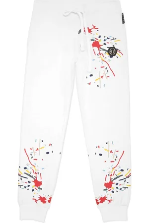 Philipp Plein Paint splatter-detail trousers