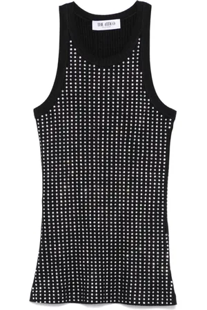 The Attico Crystal-embellished tank top