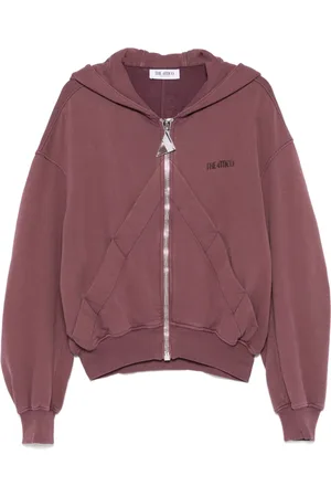The Attico Logo-appliqu?? hoodie