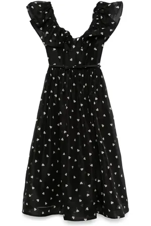 ZIMMERMANN Crush Frilled midi dress