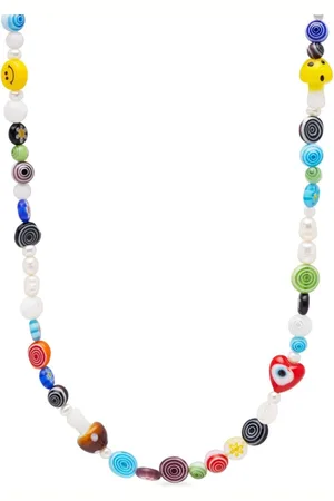 Nialaya Mushroom pearl choker necklace