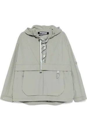 Spoonyard Lace-up hooded jacket