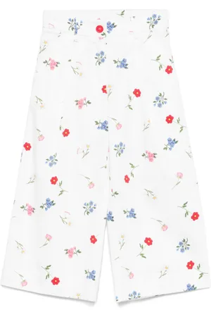 MONNALISA Floral-print trousers