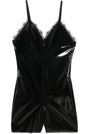 Alchemy X Lia Aram lace-trim playsuit
