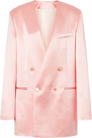 Serafini Lapeless double-breasted blazer