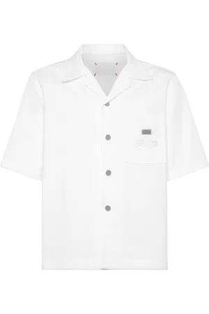 Philipp Plein Ribbed bowling shirt