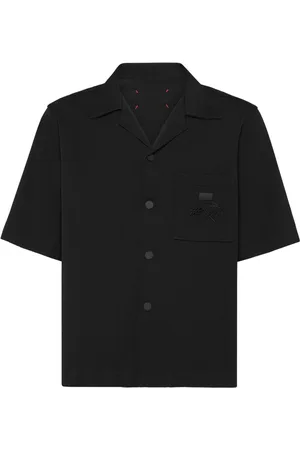 Philipp Plein Ribbed bowling shirt