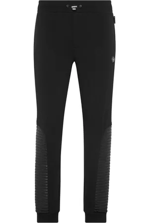 Philipp Plein Leather-inserts track pants