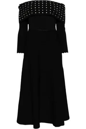 Needle & Thread Embellished bardot knit dress