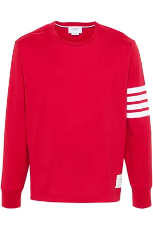 Thom Browne 4-Bar stripe cotton T-shirt